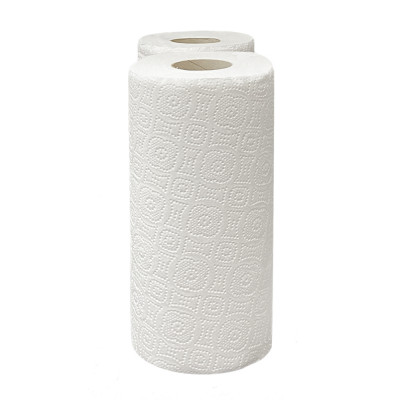 Бумажные полотенца в рулонах 2-слойные белые "ТОП МИНИ" (12,5м.), целлюлоза (2шт) MERIDA БПРТ012