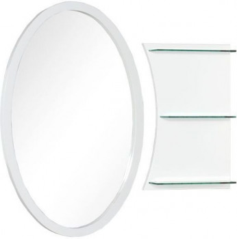 Зеркало Aquanet Опера L/R 70 белый подвесное овальная (00212365)