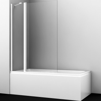 Шторка на ванну WasserKRAFT Berkel 110 48P02-110W стекло прозрачное профиль белый