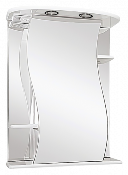 Зеркальный шкаф для ванной Misty Лиана 60 правый подсветка 60х72 (Э-Лиа02060-01СвП)