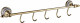 Планка с крючками для ванной (5 крючков) Savol S-06875B золото  (S-06875B)