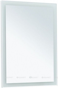 Зеркало в ванную Aquanet Гласс 60 белый LED подвесное (00274025)
