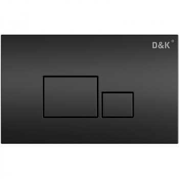 Клавиша смыва D&K Quadro DB1519025 черная металл, пластик