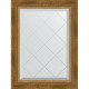 Зеркало настенное Evoform ExclusiveG 71х53 BY 4004 с гравировкой в багетной раме Состаренная бронза с плетением 70 мм  (BY 4004)
