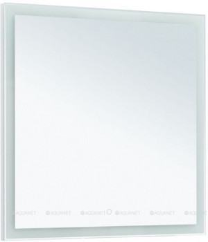 Зеркало в ванную Aquanet Гласс 80 белый LED подвесное (00274016)