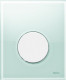 TECE TECEloop Urinal, панель смыва для писсуара стеклянная. Стекло зеленое, клавиша белая. 9242651  (9242651)