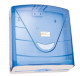 Диспенсер для листовых полотенец Primanova прозрачно-голубой, 26х28х9 см ABS- пластик  (D-SD50)