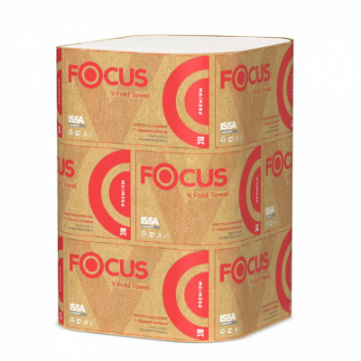 Полотенца Focus Premium V сложения 2 слоя 23х23 см, 200 листов