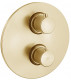 Встраиваемый термостатический смеситель для душа Paffoni Light 3 выхода золото LIQ019HGSP  (LIQ019HGSP)