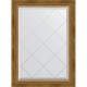 Зеркало настенное Evoform ExclusiveG 86х63 BY 4090 с гравировкой в багетной раме Состаренная бронза с плетением 70 мм  (BY 4090)
