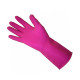 Резиновые суперпрочные перчатки с хлопковым напылением, розовые (р M) MERIDA TRY122  (TRY122)