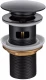 Донный клапан для раковины Allen Brau Priority с переливом, черный матовый (5.31023-31)  (5.31023-31)