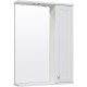 Зеркало со шкафчиком Runo Мерида 58 R 00-00000740 с подсветкой белое прямоугольное  (00-00000740)