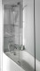 Шторка для ванны 100x140 см Jacob Delafon Adequation E4931-GA, профиль хром, стекло прозрачное  (E4931-GA)