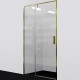 Душевая дверь WasserKRAFT Aisch 90 55P04 профиль золото стекло прозрачное  (55P04)
