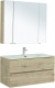 Комплект мебели для ванной Aquanet Алвита New 100 2 ящика, дуб веллингтон белый (00274203)  (00274203)