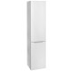 Шкаф-пенал в ванную Jorno Slide 33 Sli.04.150/P/W подвесной белый  (Sli.04.150/P/W)