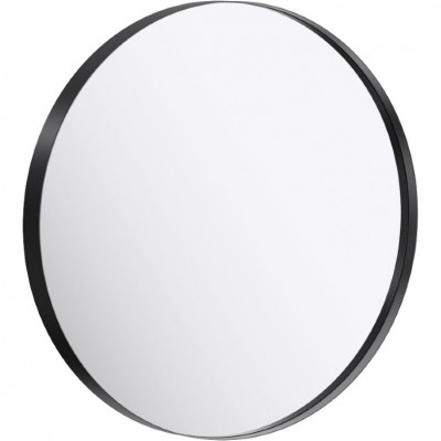 Зеркало в ванную Aqwella RM 60 RM0206BLK черное округлое