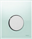 TECE TECEloop Urinal, панель смыва для писсуара стеклянная. Стекло зеленое, клавиша хром глянцевый. 9242653  (9242653)