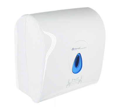 Автоматический держатель бумажных полотенец в рулонах "MERIDA TOP" MAXI, синяя капля
