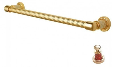 Держатель полотенец Boheme Murano 10902-R-G золото/рубиновый