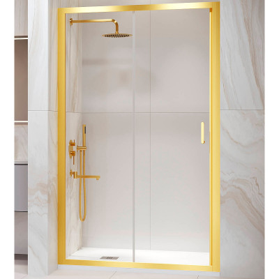 Душевая дверь RGW Passage PA-14Gb 170 41081417-16 пр-ль золото брашированное стекло прозрачное