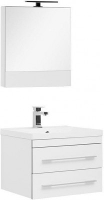 Комплект мебели для ванной Aquanet Верона NEW 58 белый (подвесной 2 ящика) подвесная (00230306)