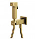 REMER Qubika Q64BG Гигиенический душ в комплекте с прогрессивным смесителем (золото шлифованное)  (Q64BG)