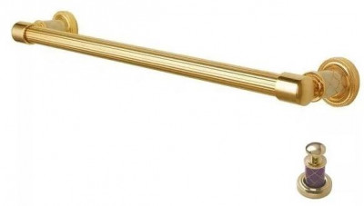 Держатель полотенец Boheme Murano 10902-V-G золото/фиолетовый
