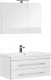 Комплект мебели для ванной Aquanet Верона NEW 90 белый (подвесной 2 ящика) подвесная (00230312)  (00230312)