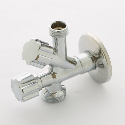 Вентиль НН 1/2" Uni-Fitt LUX, для подключения бачков / смесителей, хромированный, рукоятка металл (185L2000)