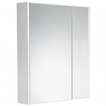 Зеркальный шкаф в ванную Roca Ronda 70 ZRU9303008 с подсветкой бетон белый матовый
