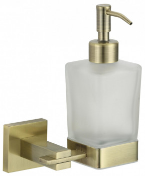 Дозатор жидкого мыла с настенным держателем Savol S-06531C латунь бронза