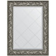 Зеркало настенное Evoform ExclusiveG 91х69 BY 4114 с гравировкой в багетной раме Византия серебро 99 мм  (BY 4114)