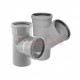 Тройник для внутренней канализации VALFEX 110x110 серый (22110110)  (22110110)