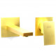 Смеситель для раковины настенный Webert Pegaso PE830606794 рычажный, золото матовое  (PE830606794)