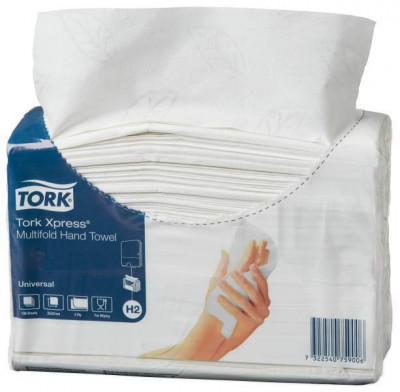 Tork Xpress® листовые полотенца сложения Multifold 2 сл натуральный цвет