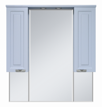 Зеркальный шкаф Misty Терра - 90 серый П-Тер02090-0501
