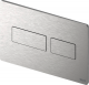 TECEsolid Панель смыва с двойной системой смыва для унитаза, материал металл, цвет панели нержавеющая сталь, сатин, цвет клавиш нержавеющая сталь, сатин (9240434)  (9240434)