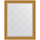 Зеркало настенное Evoform ExclusiveG 121х96 BY 4366 с гравировкой в багетной раме Чеканка золотая 90 мм  (BY 4366)