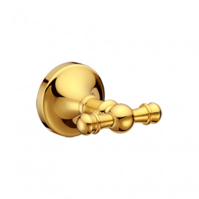 Крючок для полотенец двойной MELANA золото MLN-821008