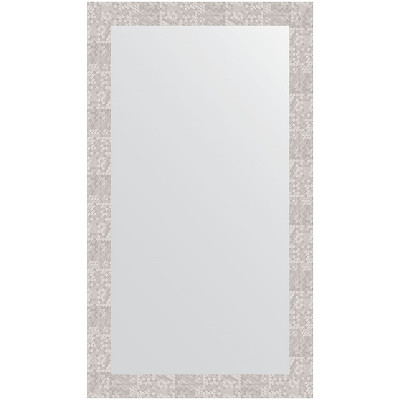Зеркало настенное Evoform Definite 116х66 BY 3211 в багетной раме Соты алюминий 70 мм