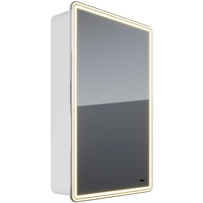Зеркальный шкаф в ванную Lemark Element 50 LM50ZS-E с подсветкой белый