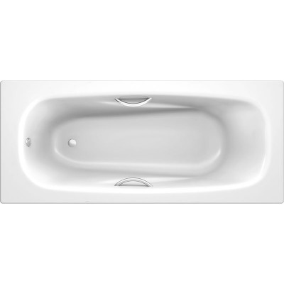 Стальная ванна Koller Pool Deline 150x75 B55US200E с отверстиями для ручек без антискользящего покрытия прямоугольная