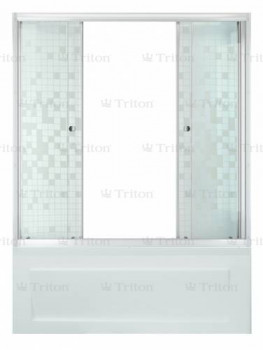 Душевая штора Triton Мозаика Щ0000025978, стекло 170 см