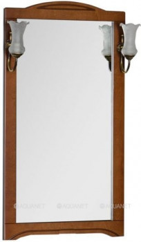 Зеркало в ванную Aquanet Луис 65 темный орех подвесное (00164402)
