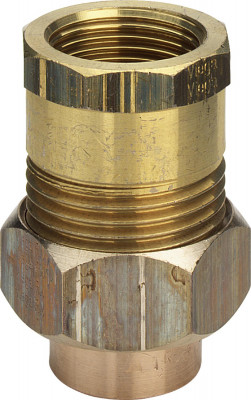 Соединение разъемное Viega ВР (конусное уплотнение) под пайку 18 мм х Rp 1/2, из бронзы (106690)