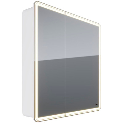 Зеркальный шкаф в ванную Lemark Element 80 LM80ZS-E с подсветкой белый