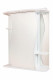 Зеркальный шкафчик Onika Лилия 55 белый, левый, с подсветкой (205518)  (205518)