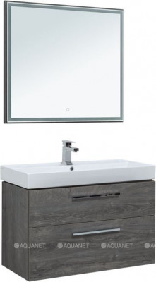Комплект мебели для ванной Aquanet Nova 90 дуб рошелье 2 ящика (00243257)